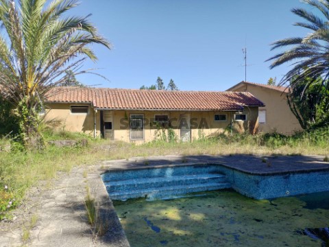 Quinta com 3 casas e 6 lotes de terreno em São João da Madeira