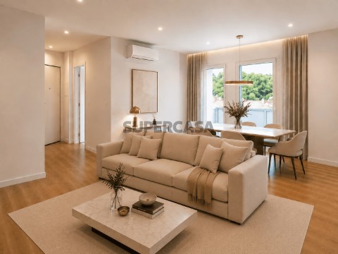 Sala mobilada com IA