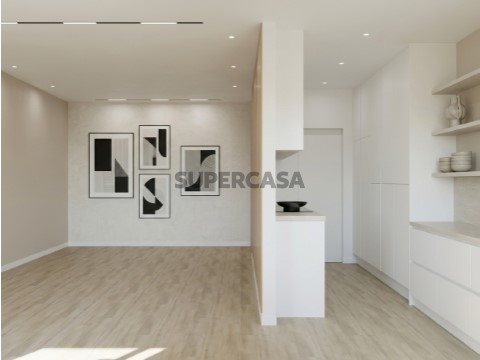T4 Portela - cozinha_sala