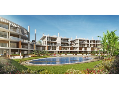 Vilamoura Lakes - Apartamentos T2 e T3,, condomínio com piscina, peto da praia, Algarve