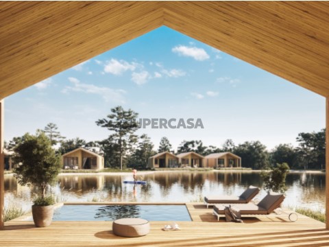 Lake house com piscina privada e lago em Eco resort na Costa Oeste junto a Óbidos