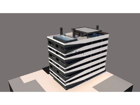 Apartamentos T1 e T2 com piscina na cobertura na 2ª linha de praia em Monte Gordo
