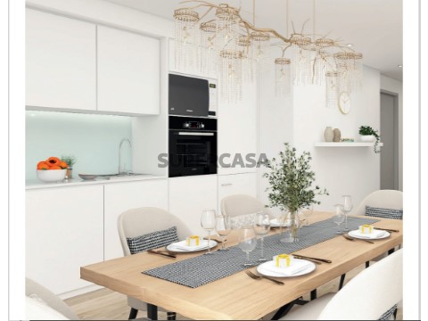 Novo apartamento T2 Duplex, Condominio fechado, zona histórica de Aveiro - COZINHA