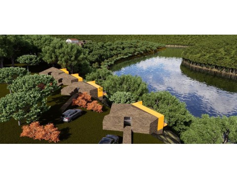 studo turístico informal desenvolvido em conformidade com o PDM em vigor, com projeto de resort / turismo de habitação