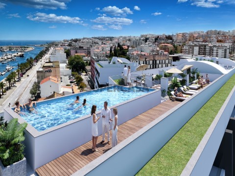 3-Bedroom Apartment in a luxury condominium with a Spa and rooftop Jacuzzi offering stunning sea views