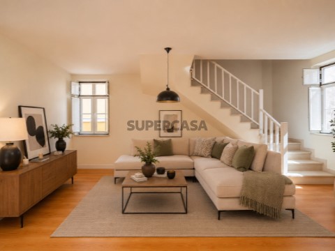Sala com decoração IA