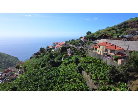Terreno para construção de moradias com vista mar na Ribeira Brava