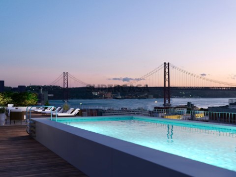 Piscina Rooftop Noite