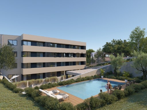 Novo empreendimento habitacional com piscina em Valadares - exterior
