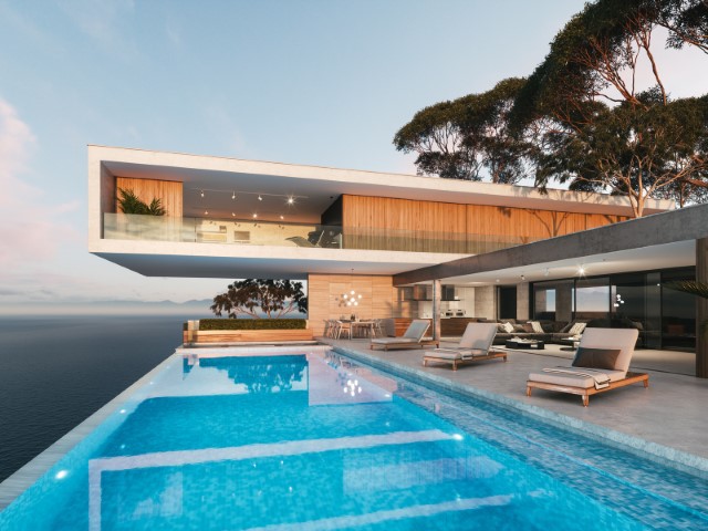 Piscinas infinitas dão novo luxo às casas