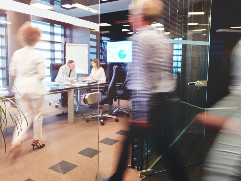 empresa, sala de reuniao, trabalhadores